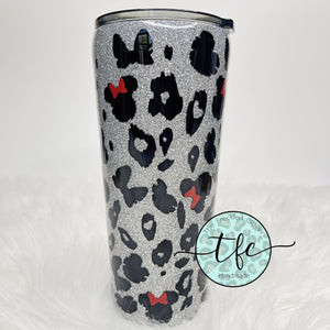 {Cheetah Print +Girl Mouse} tumbler