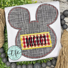 Load image into Gallery viewer, {Simple Mickey Mouse} applique tee