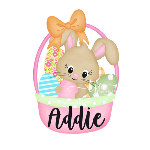 {Bunny in a Basket} Girl