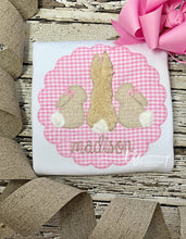 Load image into Gallery viewer, {Easter Bunny Trio} GIRL applique tee