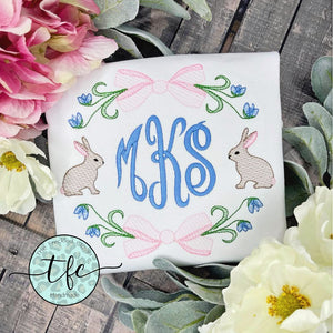 {Sweet Easter Monogram} embroidery tee