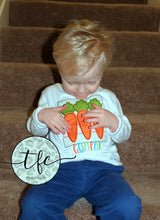 Load image into Gallery viewer, {Easter Carrot Trio} Boy&#39;s applique tee