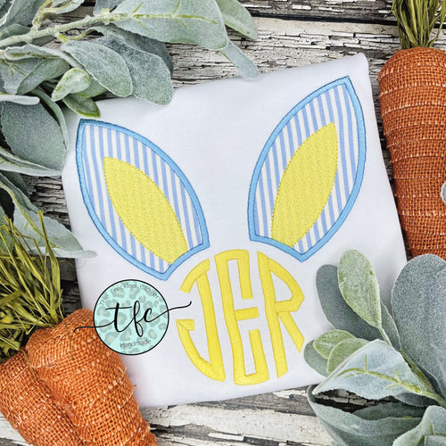 {Bunny Ears Monogram} *color options
