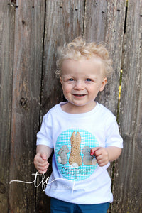 {Easter Bunny Trio} BOY applique tee