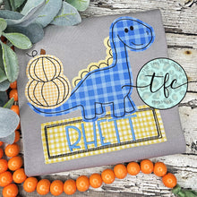 Load image into Gallery viewer, {Fall Dino} applique tee