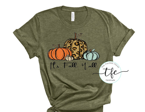 {Painted Pumpkins Fall Y'all} screen print tee