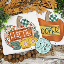 Load image into Gallery viewer, {Boy&#39;s Retro Pumpkin} applique tee