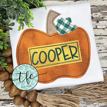 Load image into Gallery viewer, {Boy&#39;s Retro Pumpkin} applique tee