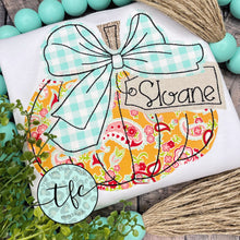 Load image into Gallery viewer, {Big Bow Pumpkin- Whimsy} applique tee