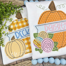 Load image into Gallery viewer, {Pumpkin w/Banner} boy&#39;s applique tee