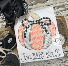 Load image into Gallery viewer, {Girls Farmhouse Pumpkin} applique tee