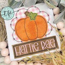 Load image into Gallery viewer, {Pumpkin- Scallop Patch} girl&#39;s applique tee
