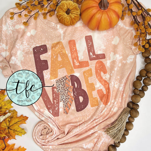 {Fall Vibes} splatter distressed tee