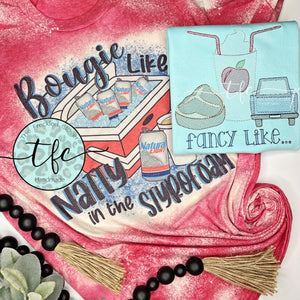 {Bougie Like Natty} distressed tee