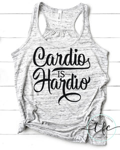 {Cardio is Hardio} Racerback Tank