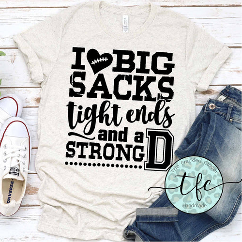 {Football Sacks} screen print tee