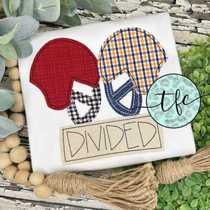 {House Divided- helmets} boy's applique tee