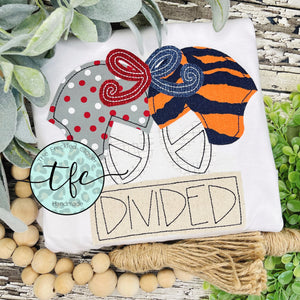{House Divided- helmets} girl's applique tee