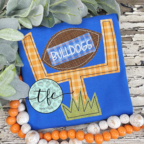 {Football Goal Post} boy's applique tee