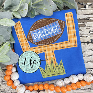 {Football Goal Post} boy's applique tee