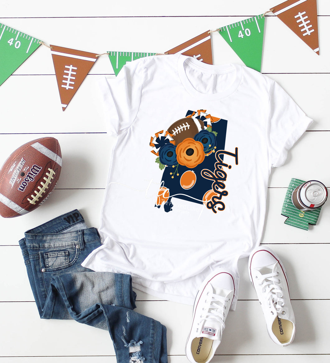 {Floral State Tigers} Adult +Youth