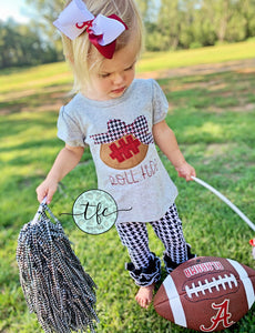{Vintage Bow Football} *CUSTOMIZE ME