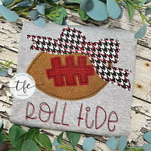 {Vintage Bow Football} *CUSTOMIZE ME