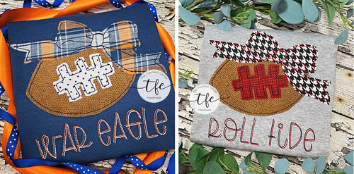{Vintage Bow Football} *CUSTOMIZE ME