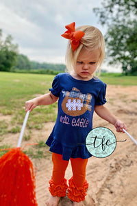 {Vintage Bow Football} *CUSTOMIZE ME