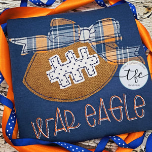 {Vintage Bow Football} *CUSTOMIZE ME