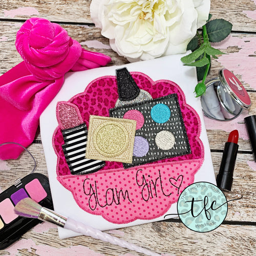 {Glam Girl} applique tee