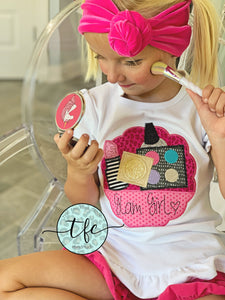 {Glam Girl} applique tee