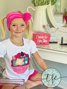 {Glam Girl} applique tee