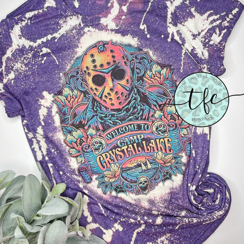 {Camp Crystal Lake- Jason} distressed tee
