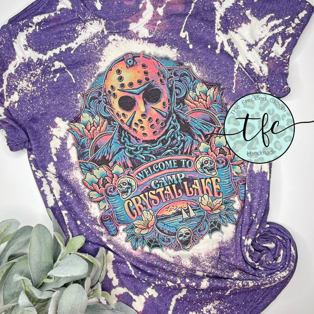 {Camp Crystal Lake- Jason} distressed tee