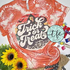 {Trick or Treat} distressed tee