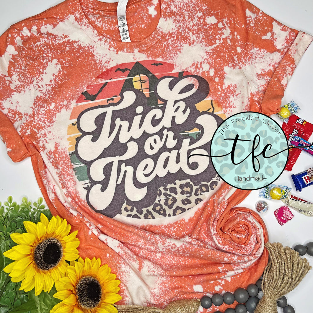 {Trick or Treat} distressed tee