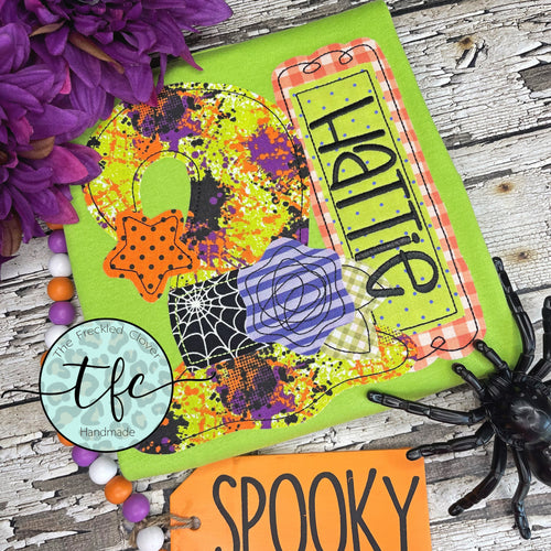 {Wild & Wacky Witch Hat} applique tee