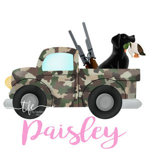 {Duck Hunting w/Lab} *different color options*