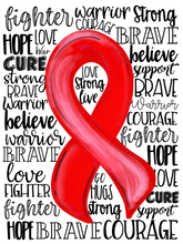 Load image into Gallery viewer, {Red Awareness Ribbon}