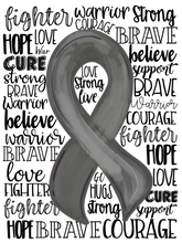 Load image into Gallery viewer, {Brain Cancer Awareness Ribbon}