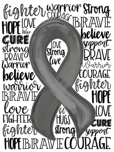 {Brain Cancer Awareness Ribbon}