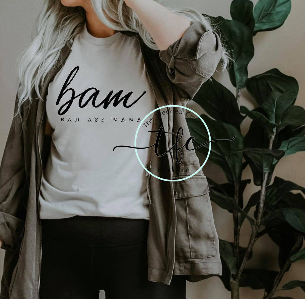 {BAM} screen print tee