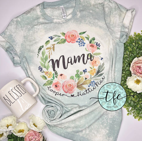 {Custom Floral Name} keepsake tee