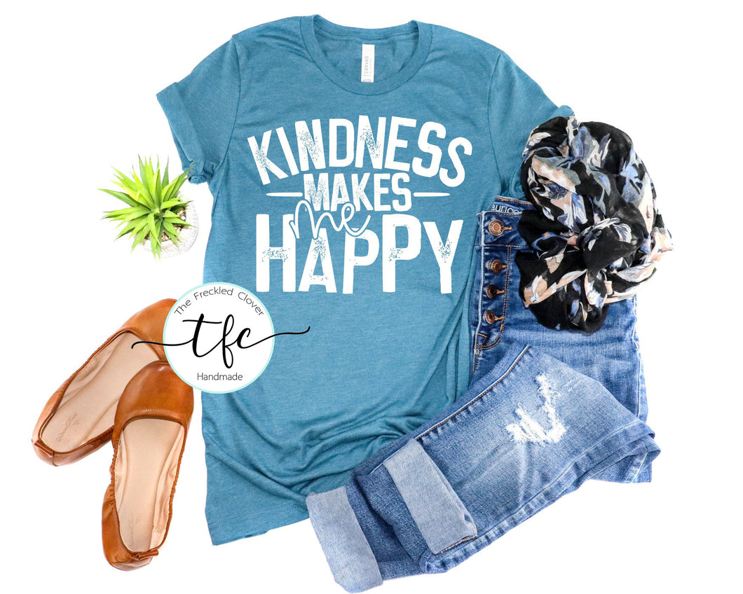 {Kindness Makes Me Happy} screen print tee