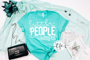 {Little People Keeper} screen print tee