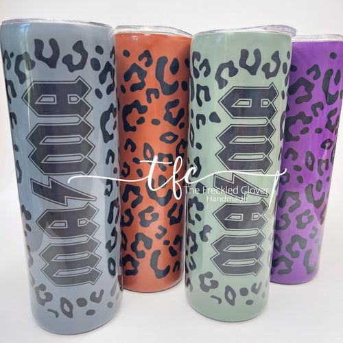{Leopard Mama} Matte finish Tumbler RTS