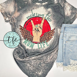 {Rocking The Mom Life} distressed tee