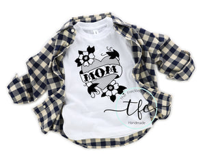 {Retro Mom Heart Tattoo} Youth