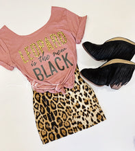 Load image into Gallery viewer, {Leopard Is The New Black} screen print tee